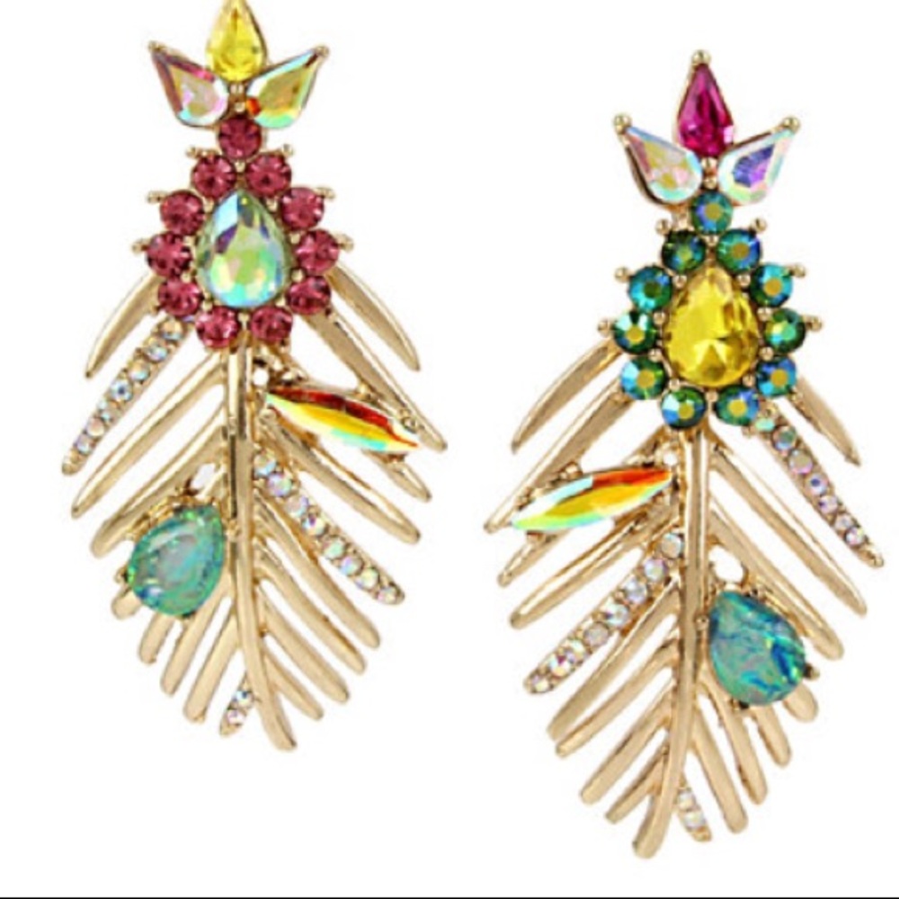 🌺Betsey Johnson palm earrings